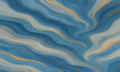 Elegant Abstract Black and Gold Swirls with Textured Granular Surface Background