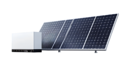 Solar panel with battery, a sustainable energy source for electricity generation