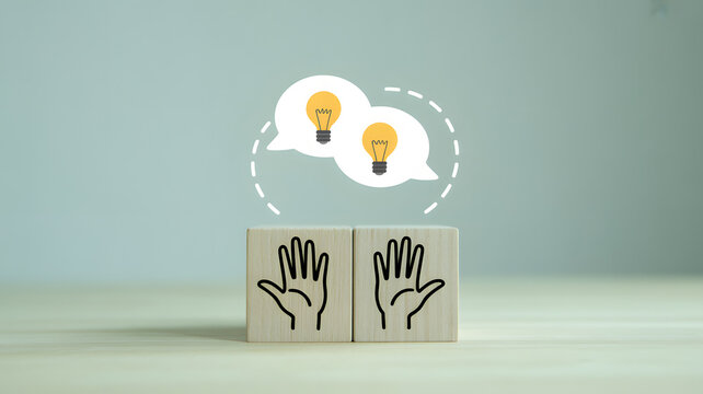 Creative collaboration sharing ideas with innovation for business success together - Powered by Adobe