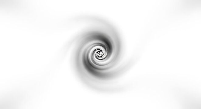 Abstract black and white vortex or spiral on a white background - Powered by Adobe