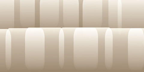 Abstract golden background with white and beige luxury glitter shapes. Golden lines luxury on cream color background. Gold elegant realistic paper cut style 3d. Vector illustration