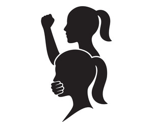 Stop Abuse Awareness Silhouette