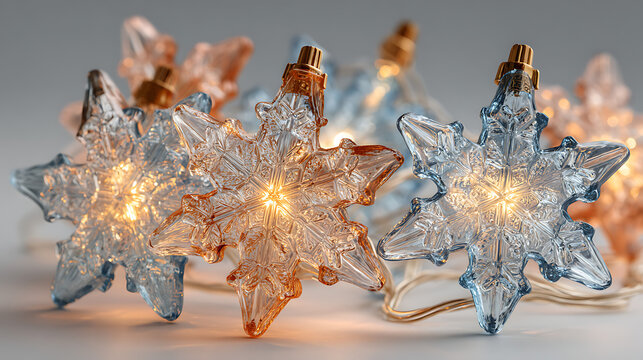 christmas twinkling stars in the circle  - Powered by Adobe