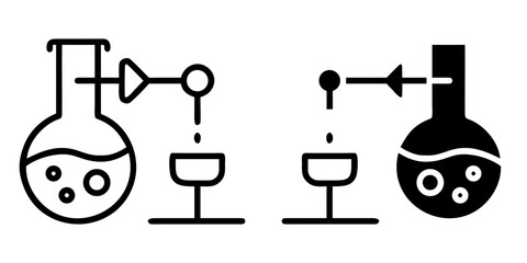 Skin Care outline and pictogram Icon for Beauty, Wellness, and Spa Design