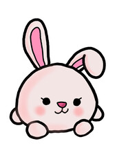 cute little pink bunny