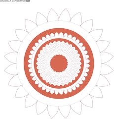 Intricate Ornamental Mandala Design in Earthy Tones for Relaxation and Spiritual Connection Background Pattern Illustration Design for Meditation Practices and Creative Projects