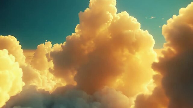 Cloudscape showing data network and digital connection
