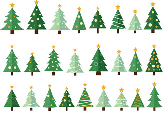 Festive Christmas trees bring holiday cheer