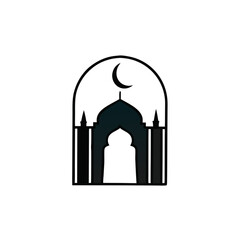 moon and mosque gate