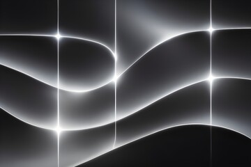Modern abstract background with glowing lines and smooth curves for technology designs, futuristic concepts, and elegant presentations creating a cool effect
