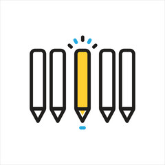 Multi color icon for highlighted