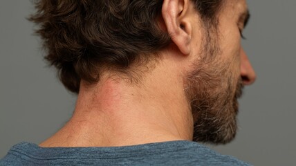 Obraz premium The shingles virus causes blisters and an excruciating skin rash on the back.