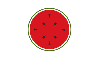 Illustration graphic design of watermelon slices. Good for food decoration.