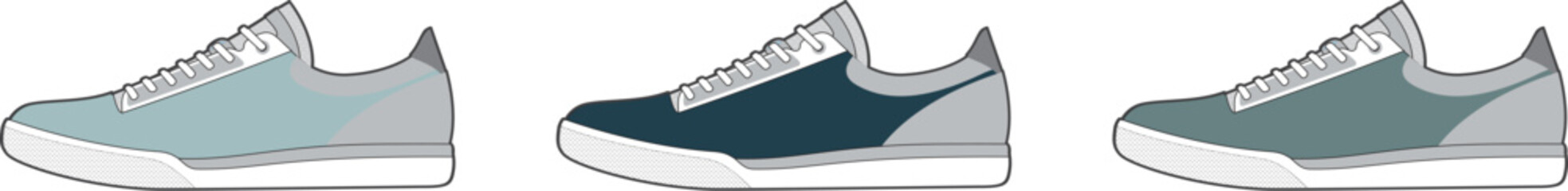 Variety of Sneakers in Different Colors and Styles A Fashion Footwear Collection