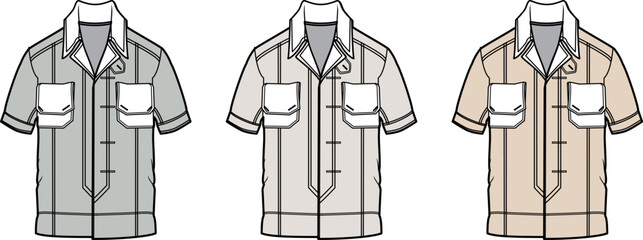 Stylish Button-Up Shirt Designs A Versatile Collection in Various Colors for Fashion Inspiration