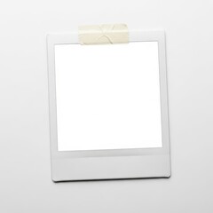 Stylish blank frame template with tape for your message or design, perfect for social media posts and creative projects, add your personal touch now