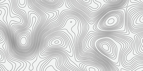 Abstract topographic contour pattern with smooth flowing lines on a clean white background. Minimalist geometric texture suitable for modern design, mapping concepts, wallpapers, and digital graphics.