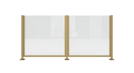 Outdoor Privacy Screen with Wooden Frame and White Fabric.