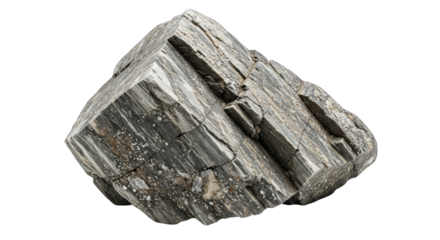 Close-up of a natural pyrite crystal also known as fools gold showcasing its metallic luster and cubic structure on a white background.