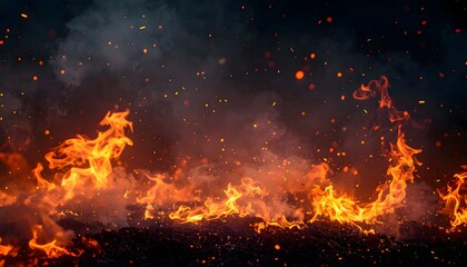 Intense Glowing Sparks Texture