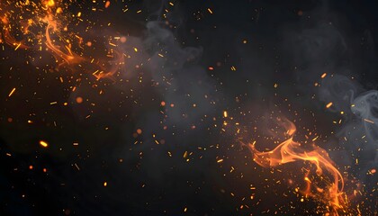 Intense Glowing Sparks Texture