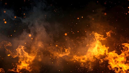 Intense Glowing Sparks Texture