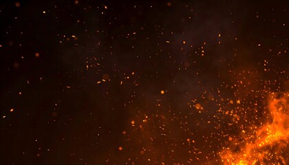 Intense Glowing Sparks Texture