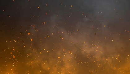 Abstract Fiery Bokeh and Particle Background