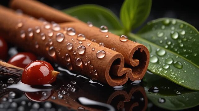 close up of cinamon roll