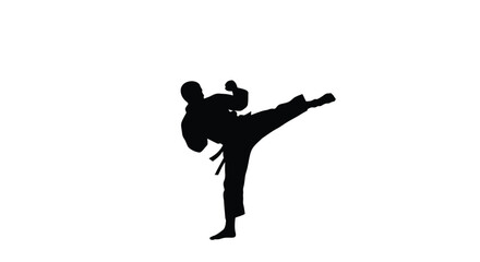 Abstract geometric shapes in a dynamic composition with a bold silhouette design