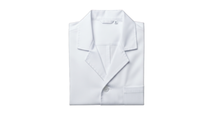 White folded shirt clean and crisp ready to wear.