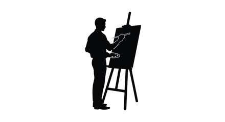 Dynamic abstract geometric shapes and lines in a bold silhouette design