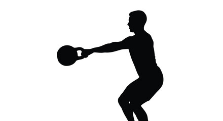 Abstract geometric silhouette design with vibrant color accents and minimalist appeal