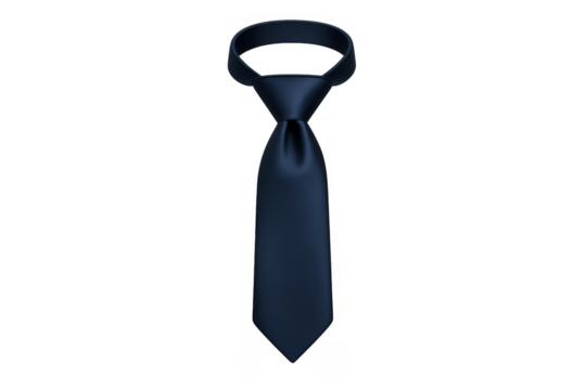 Dark blue formal tie for business or special event