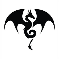 Minimalist Chinese Style Dragon Icon