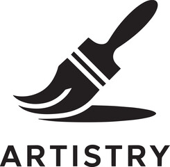 Artistry Paint Brush Icon Vector Illustration Symbol of Creativity Artistic Skill