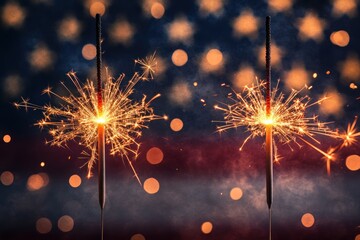 A vibrant scene of a festive celebration, with twinkling fireworks illuminating the night sky, set against the backdrop of a grand, historic building with a distinctive architectural style.