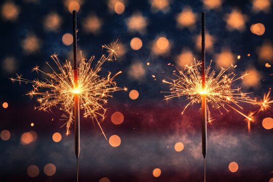 A vibrant scene of a festive celebration, with twinkling fireworks illuminating the night sky, set against the backdrop of a grand, historic building with a distinctive architectural style.