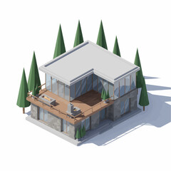 3d render of a house