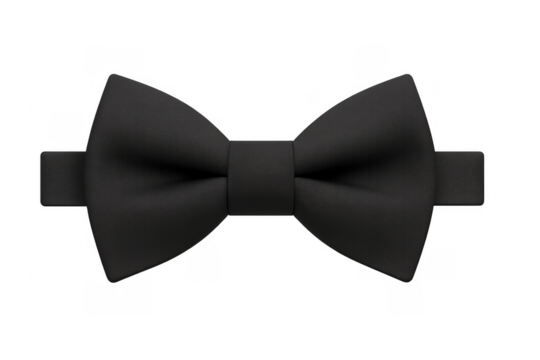 Black bow tie for formal wear isolated - Powered by Adobe