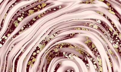 Natural agate stone background design with geode texture and gold sequins.