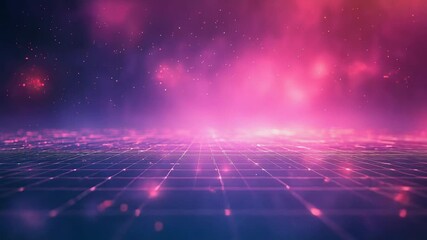 Digital grid surface distributing data and light lines