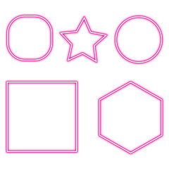 set of pink and purple stars