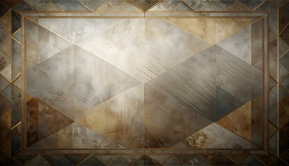 Aged, dark, grunge metal texture pattern with a blank vintage stone wall surface