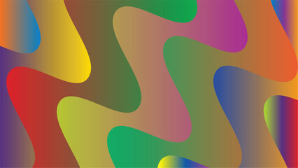 Abstract gradient fluid shapes background color