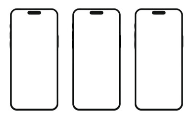 smartphone, mobile phone, device, technology, screen, blank, mockup, template, copy space, isolated, white background, modern, digital, communication, gadget, cell phone, display, interface, app, desi