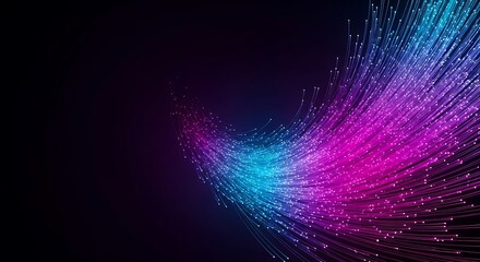 Optical fiber abstract data flow