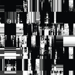 Black and white grungy abstract background. Grungy frame. Vector illustration
