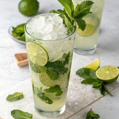 Neon Aesthetic Fruit Milkshake Glossy Acrylic