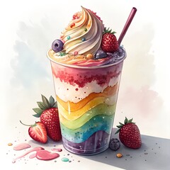 Red Cosmopolitan Cocktail with Citrus Garnish